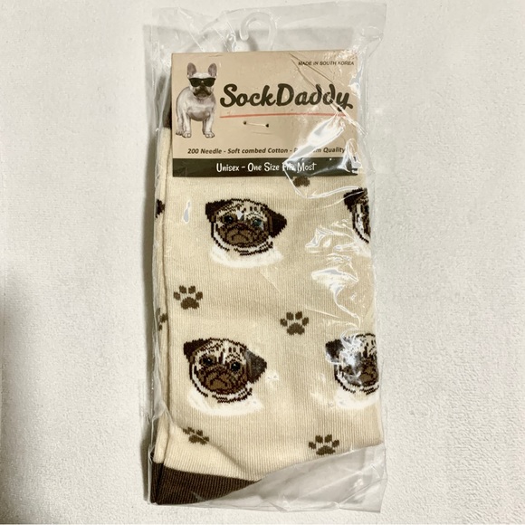 Sock Daddy by E&S Pets Other - PUG Dog Socks Fun Novelty Dress Casual Unisex